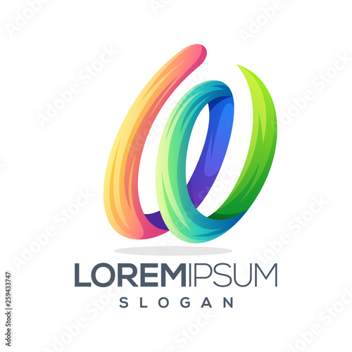 awesome letter w logo template