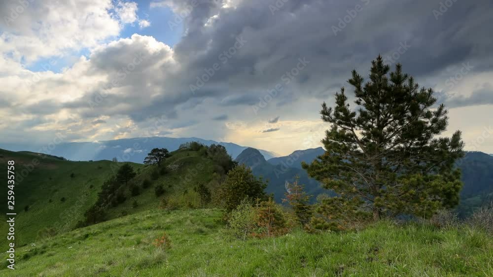 Movement of clouds over the mountain Abago, Republic of Adygea, Russia FULL HD Movement of clouds over the mountain Abago, Republic of Adygea, Russia FULL HD