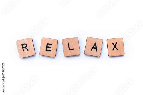 The word RELAX
