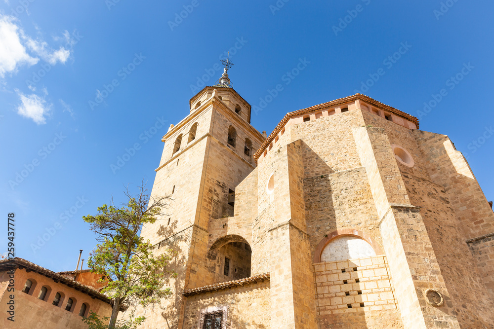 The Cathedral of the Christ the Savior in Albarracin town, province of Teruel, Aragon, Spain