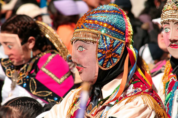 Keuken achterwand Carnaval Capaq Qolla danser Paucartambo Peru  © MyriamB