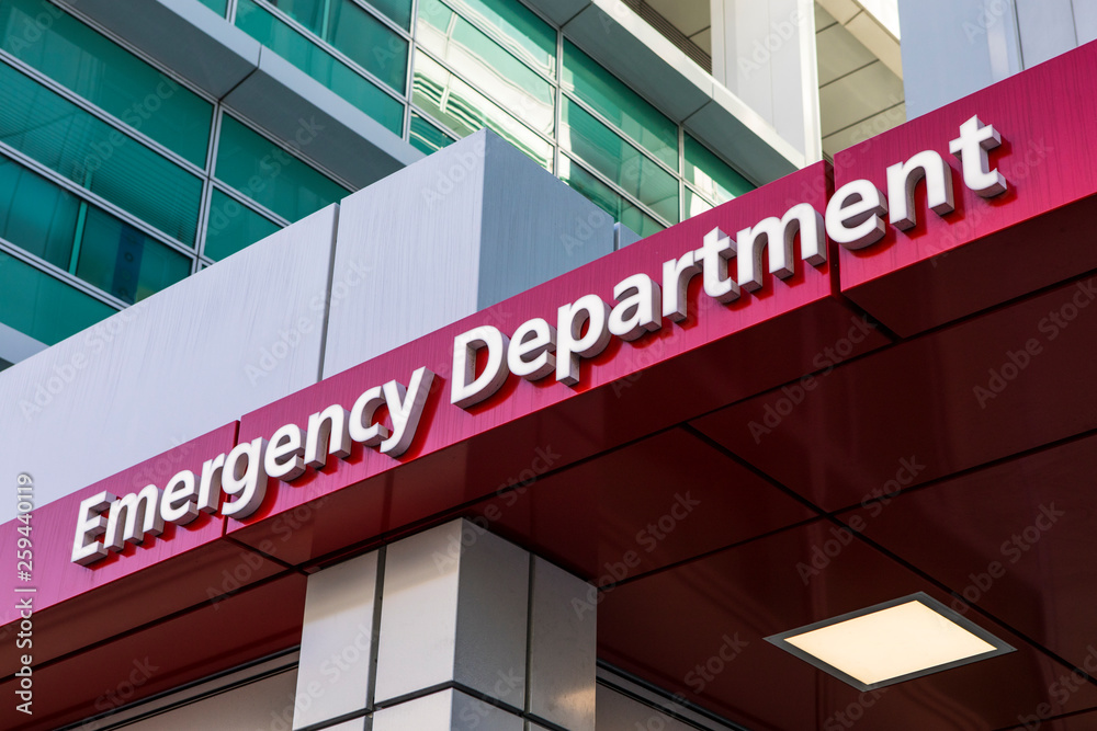 Emergency Department Sign Emergency Department Sign