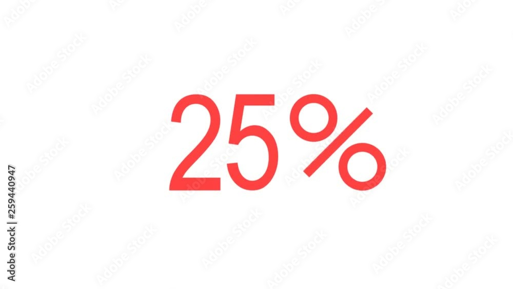 Rotating discount numbers. Zero to 100 percent. Red symbols with alpha channel. Rotating discount numbers. Zero to 100 percent. Red symbols with alpha channel.