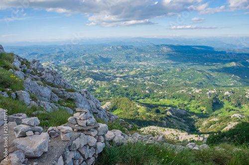 The scenic viewpoint is at the top of a high mountain.