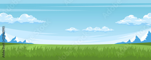 Summer alpine landscape