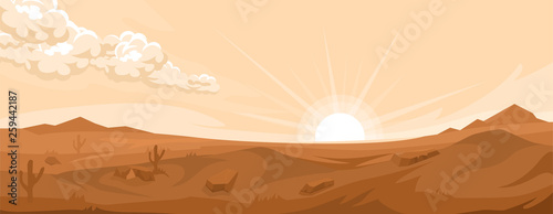 Desert landscape background