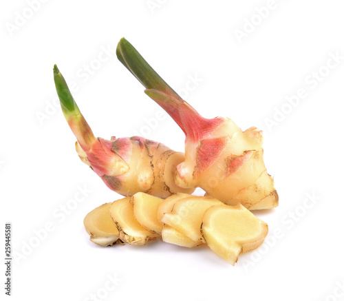 fresh ginger isolated on white background