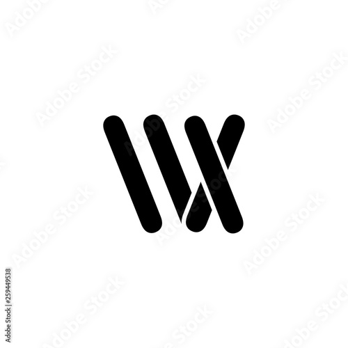 letter wx logo vector