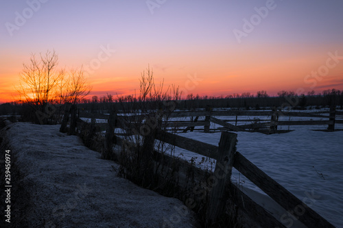 sunset in farm © Crispy Captures