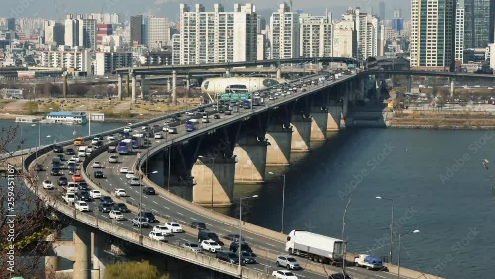 Traffic at Seoul City,South Korea.Timelapse HD Traffic at Seoul City,South Korea.Timelapse HD