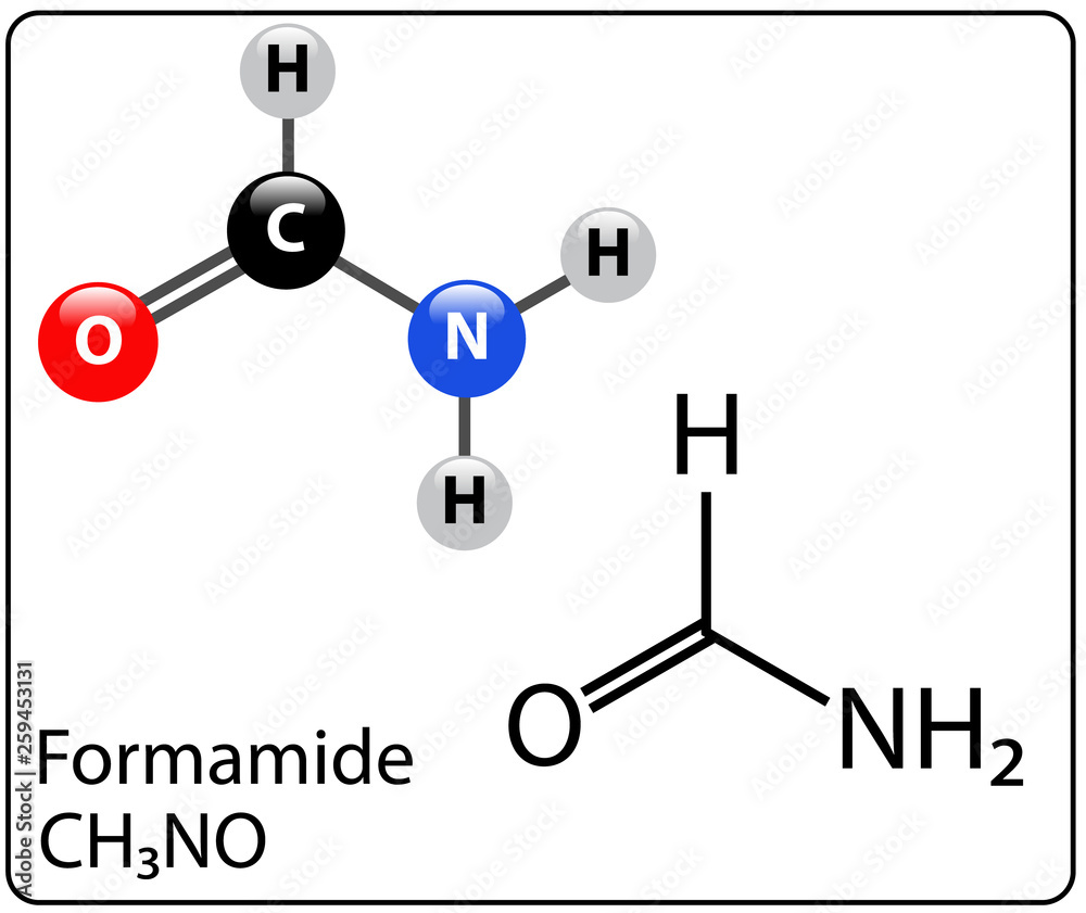 Formamide Molecule Structure Formamide Molecule Structure