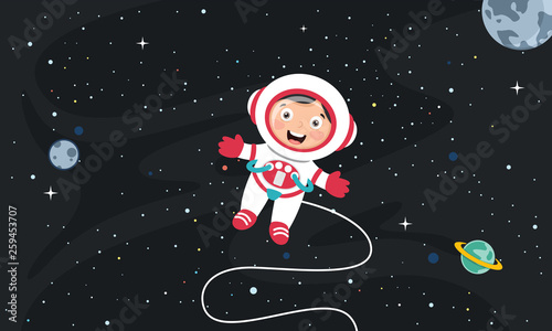 Vector Illustration Of Space Background
