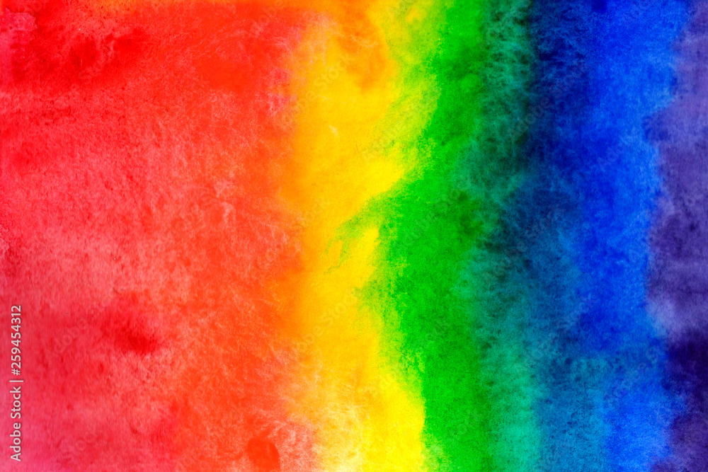 Watercolor rainbow gradient