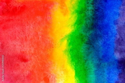 Watercolor rainbow gradient © Елизавета Порошина