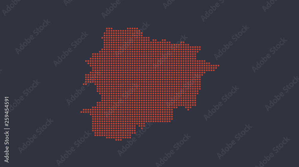 Obraz premium Abstract flat colorful Andorra map