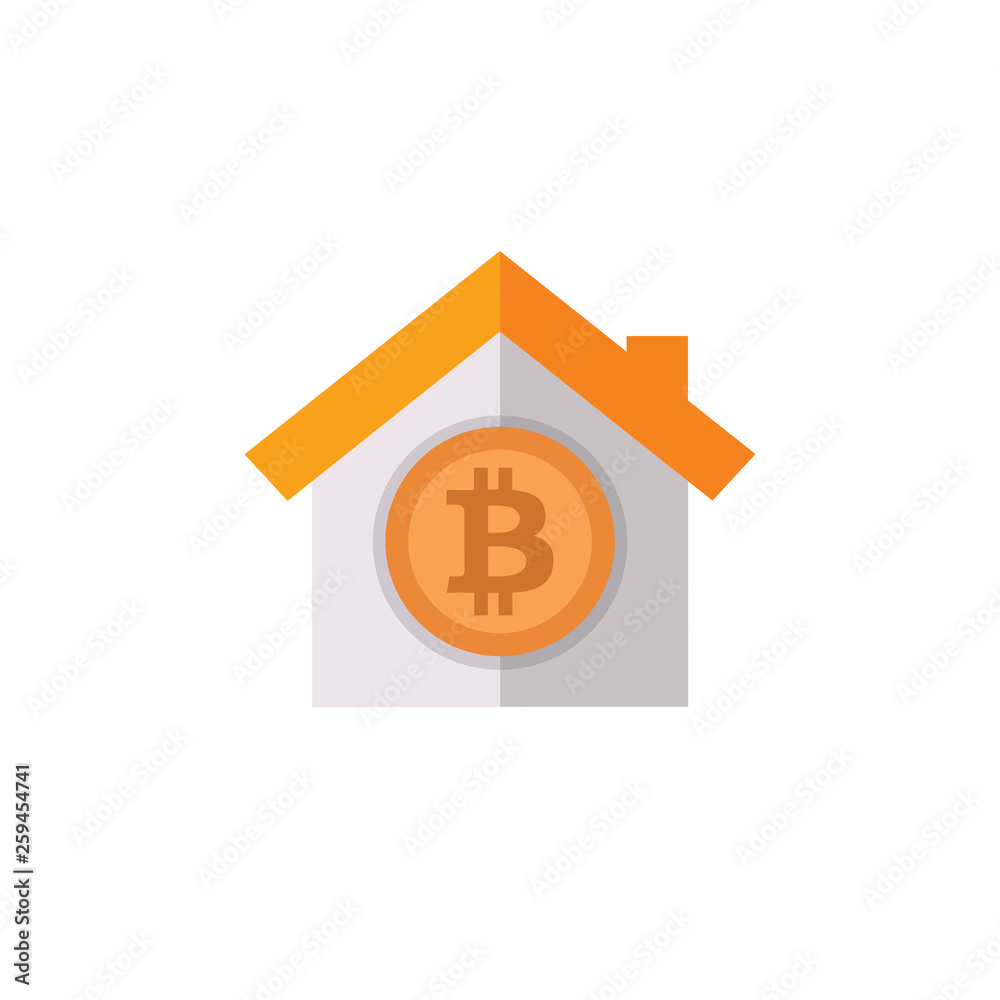 House of Bitcoin Logo and Icon Element House of Bitcoin Logo and Icon Element