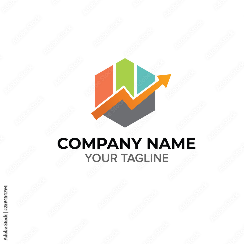 Growth Arrow Finance Logo Template Growth Arrow Finance Logo Template