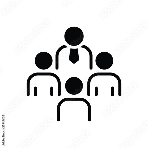 Black solid icon for fountainhead team
