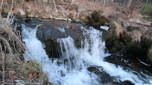 Mountain River View winter in Japan