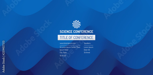 Business event invitation template. Can be used for online courses, master class, seminar, presentation, webinar or lecture. Vector illustration for banner, poster, flyer and magazine page.