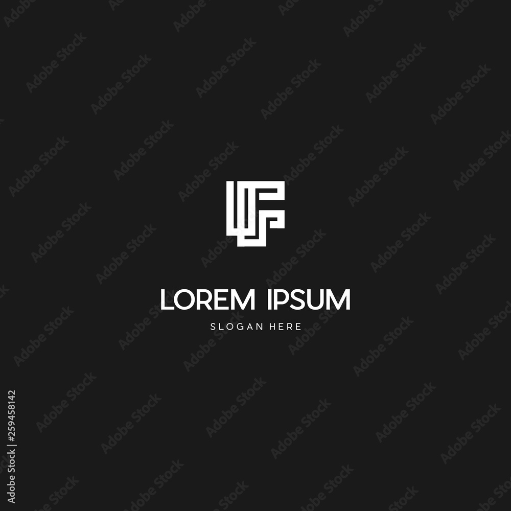 F abstract logo vector icon illustration design. F letter abstract design line minimalist graphic logo template F abstract logo vector icon illustration design. F letter abstract design line minimalist graphic logo template