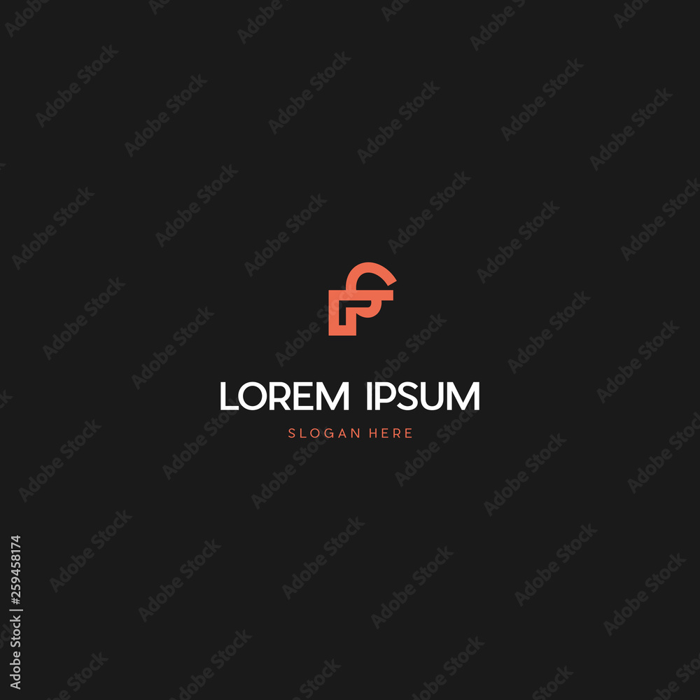 F abstract logo vector icon illustration design. F letter abstract design line minimalist graphic logo template