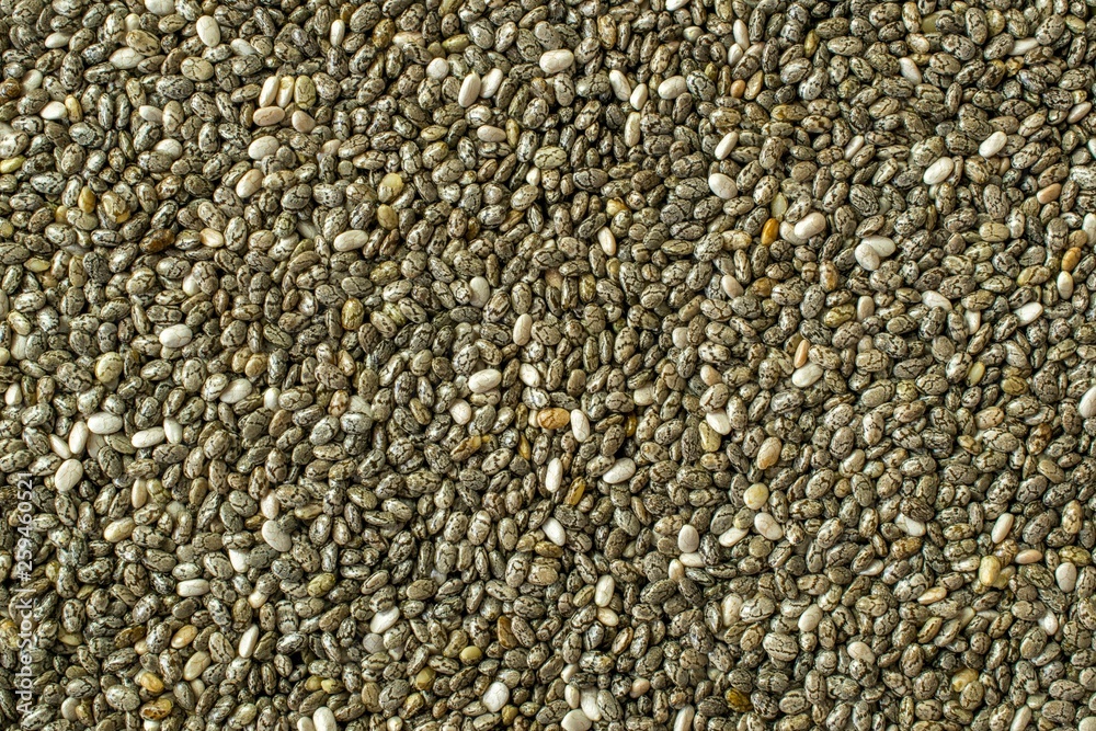 A close up macro wallpaper background image of chia seeds A close up macro wallpaper background image of chia seeds