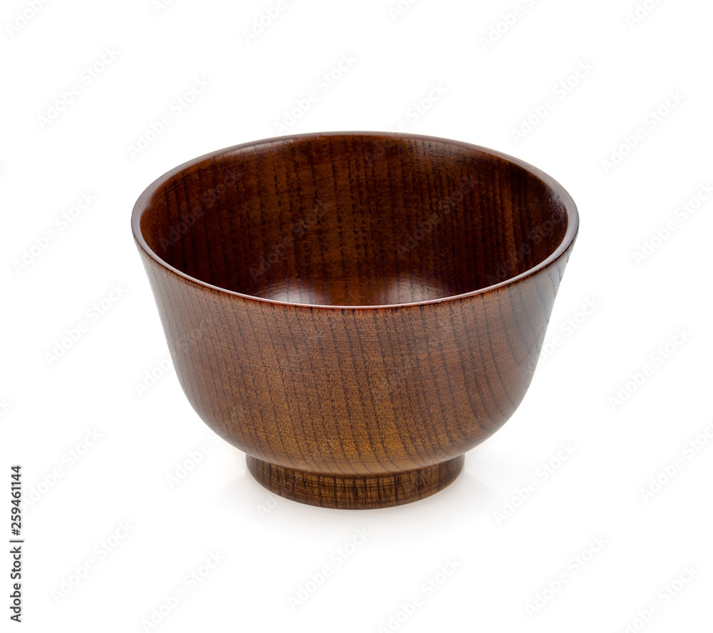 wooden bowl isolated on white background wooden bowl isolated on white background