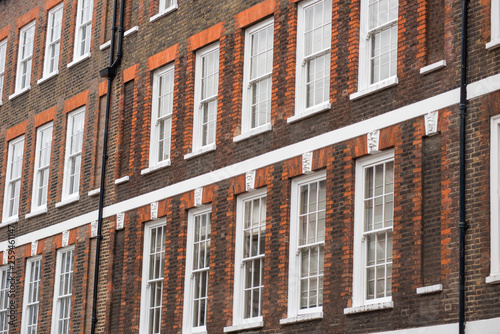 Red bricks houses in London
