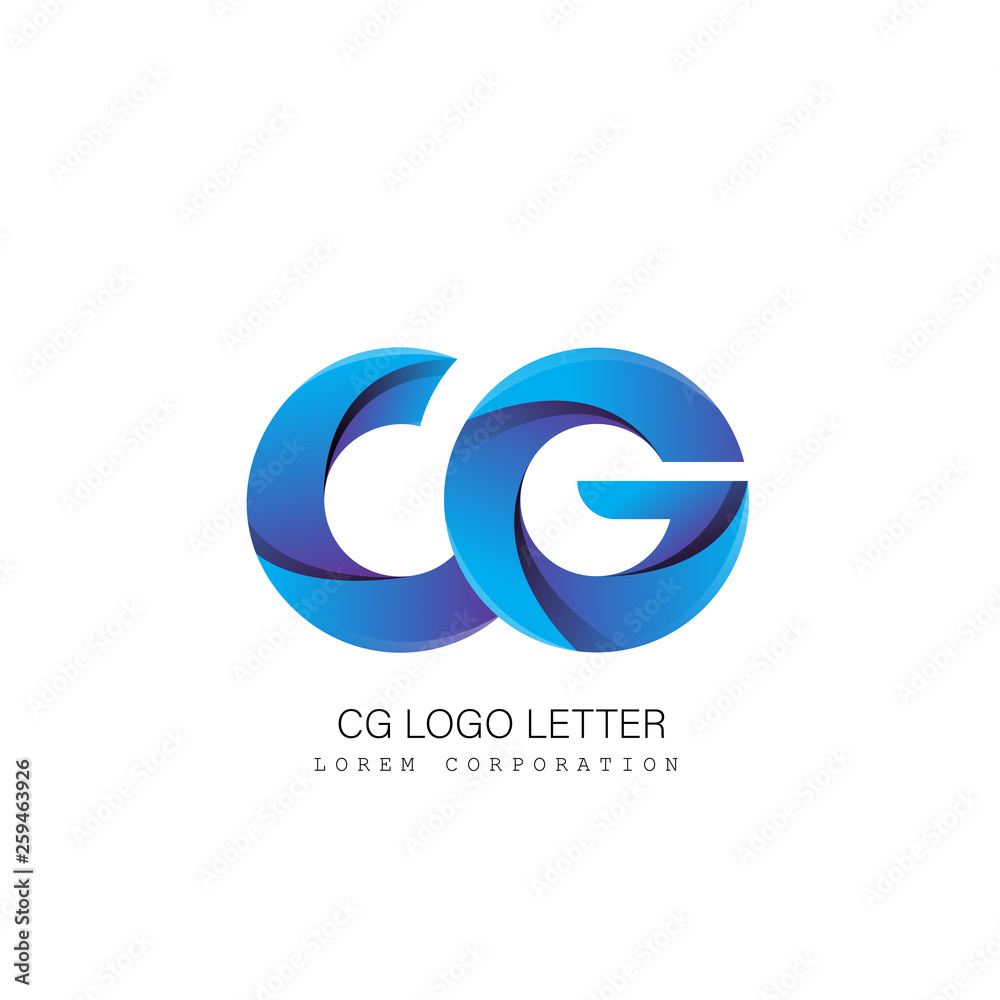cg c g circle lowercase design of alphabet letter combination with infinity suitable as a logo for a company or business - Vector cg c g circle lowercase design of alphabet letter combination with infinity suitable as a logo for a company or business - Vector