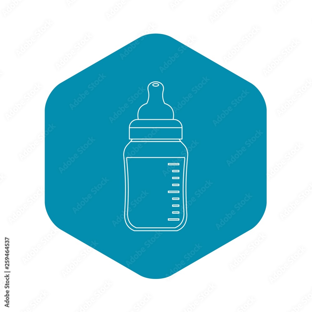 Baby bottle icon. Outline illustration of baby bottle vector icon for web Baby bottle icon. Outline illustration of baby bottle vector icon for web