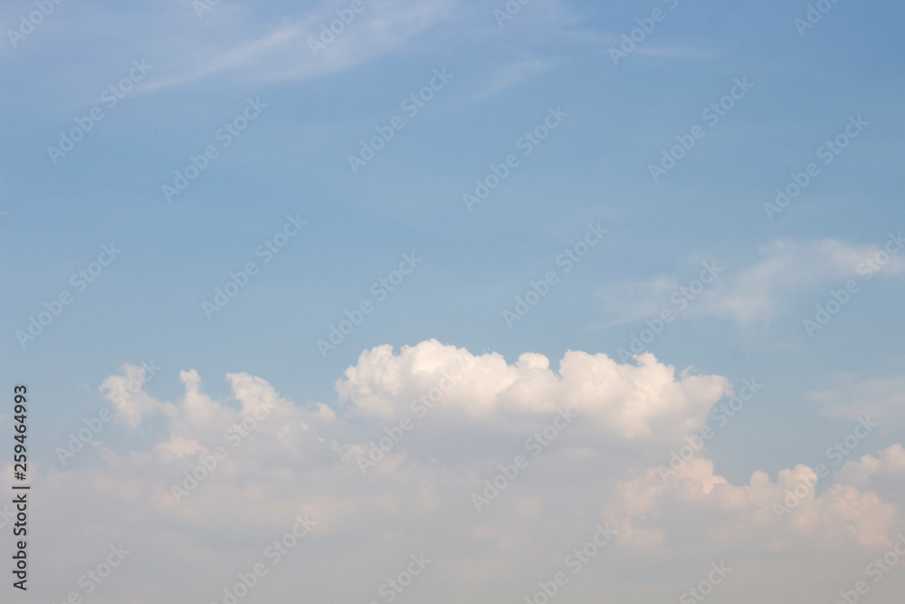 Bright blue sky with white clouds for background or wallpapers Bright blue sky with white clouds for background or wallpapers
