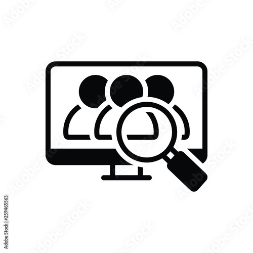 Black solid icon for about us