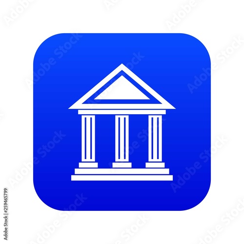 Colonnade icon digital blue for any design isolated on white vector illustration