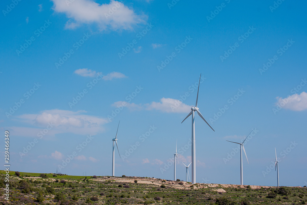 Windmills in Larnaca Cyprus