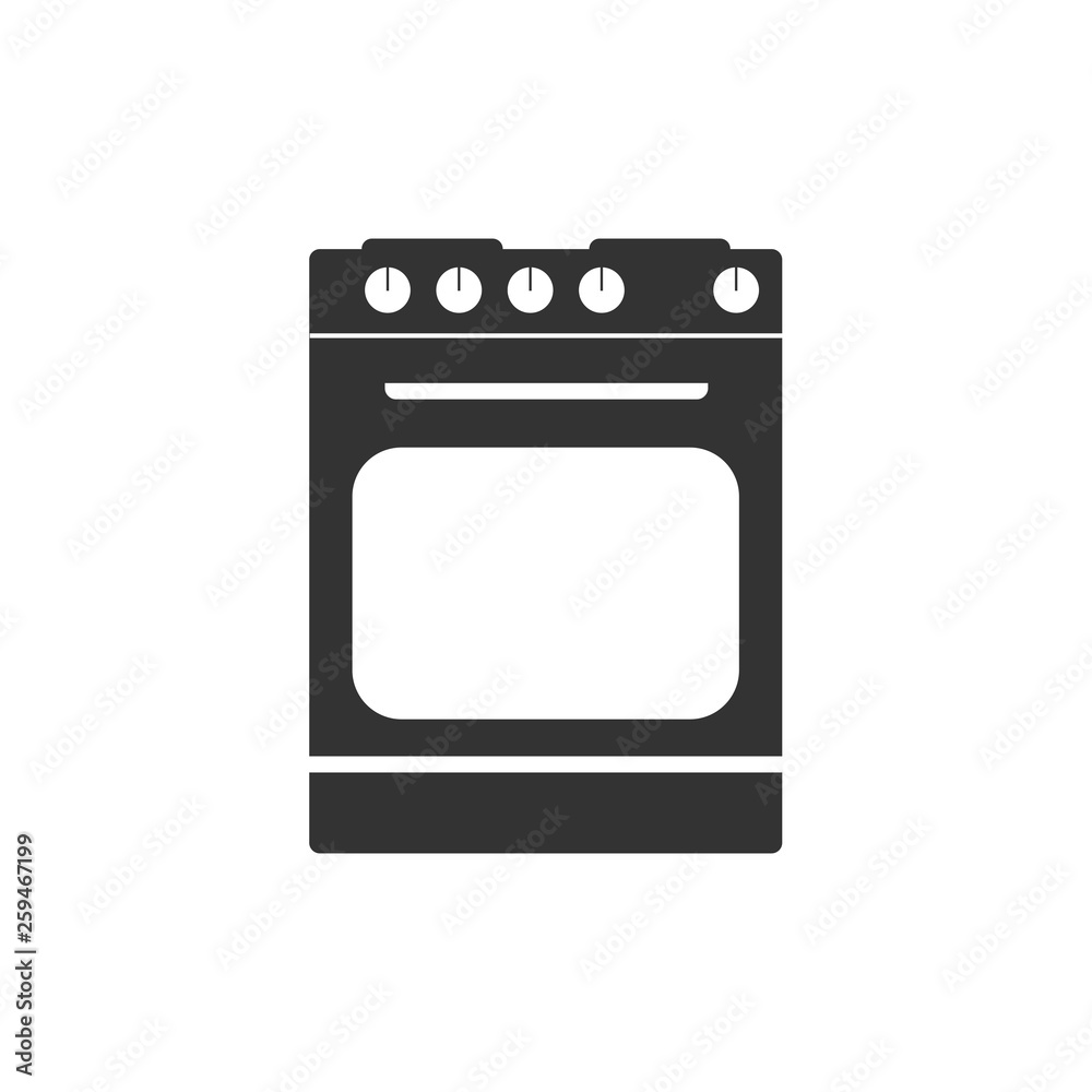 Kitchen, stove icon. Vector illustration, flat design. Kitchen, stove icon. Vector illustration, flat design.