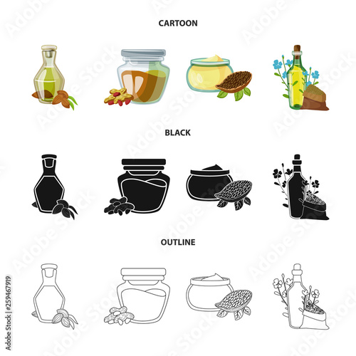 Vector illustration of healthy  and vegetable  icon. Set of healthy  and agriculture stock vector illustration.