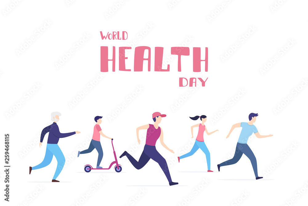People Run in World Health Day