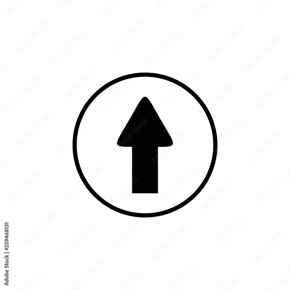 Arrow icon vector. Arrow symbol. navigation icon vector