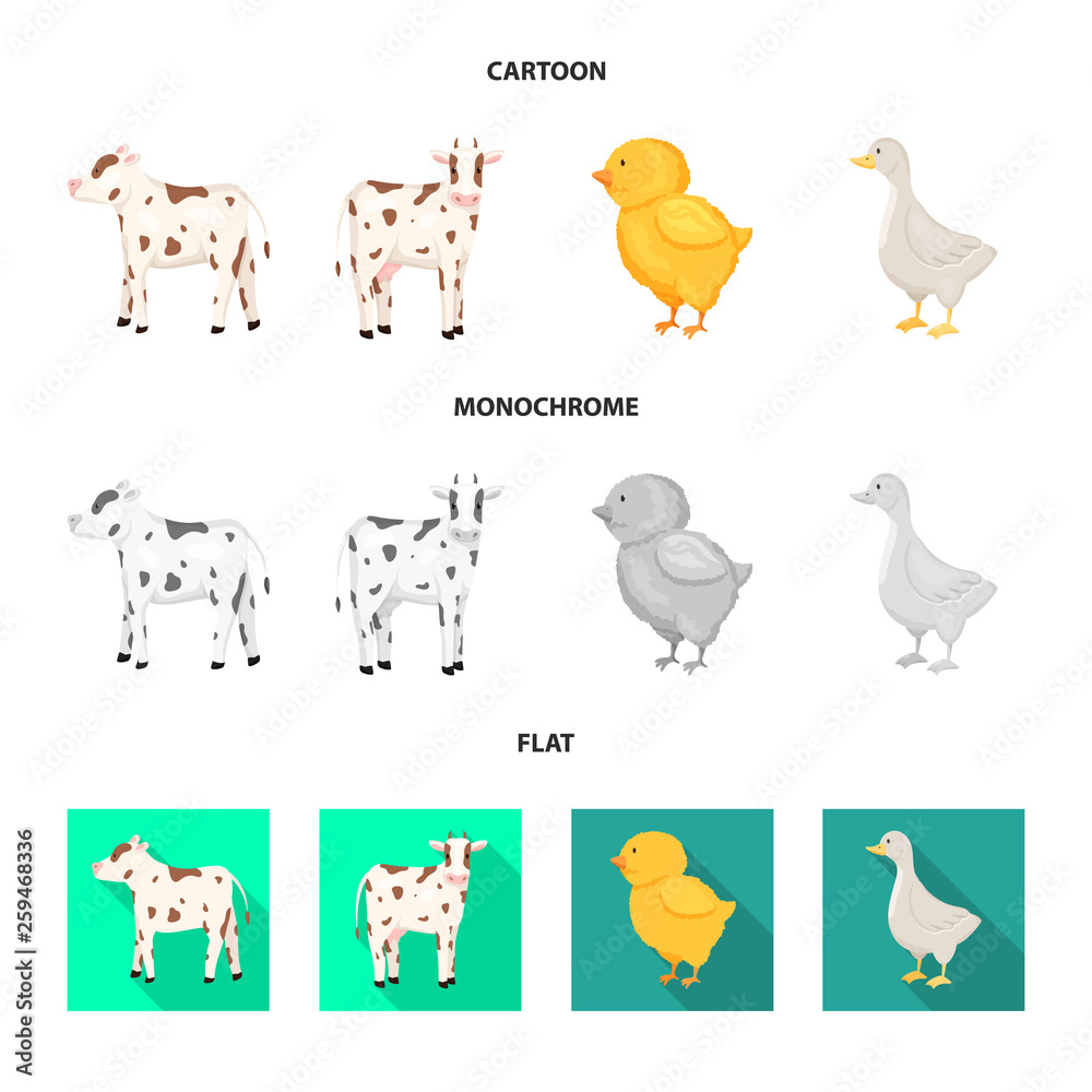 Vector illustration of breeding and kitchen sign. Set of breeding and organic stock vector illustration. Vector illustration of breeding and kitchen sign. Set of breeding and organic stock vector illustration.