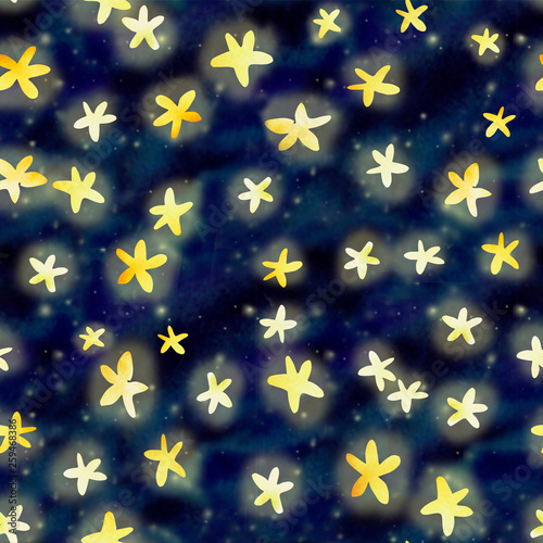 space colorful pattern with stars
