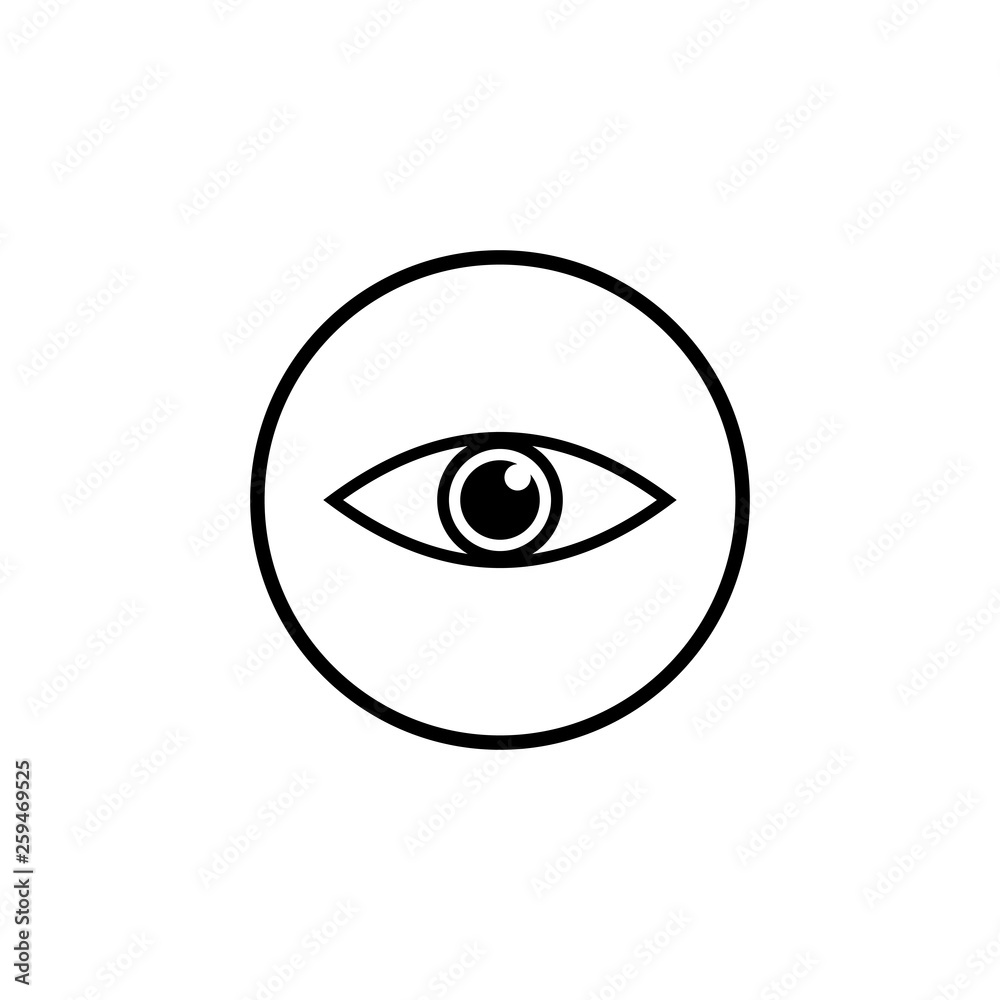 Eye icon vector. Look and Vision icon. Eye vector icon Eye icon vector. Look and Vision icon. Eye vector icon