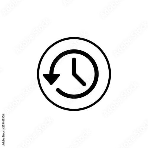 History icon vector. History line icon