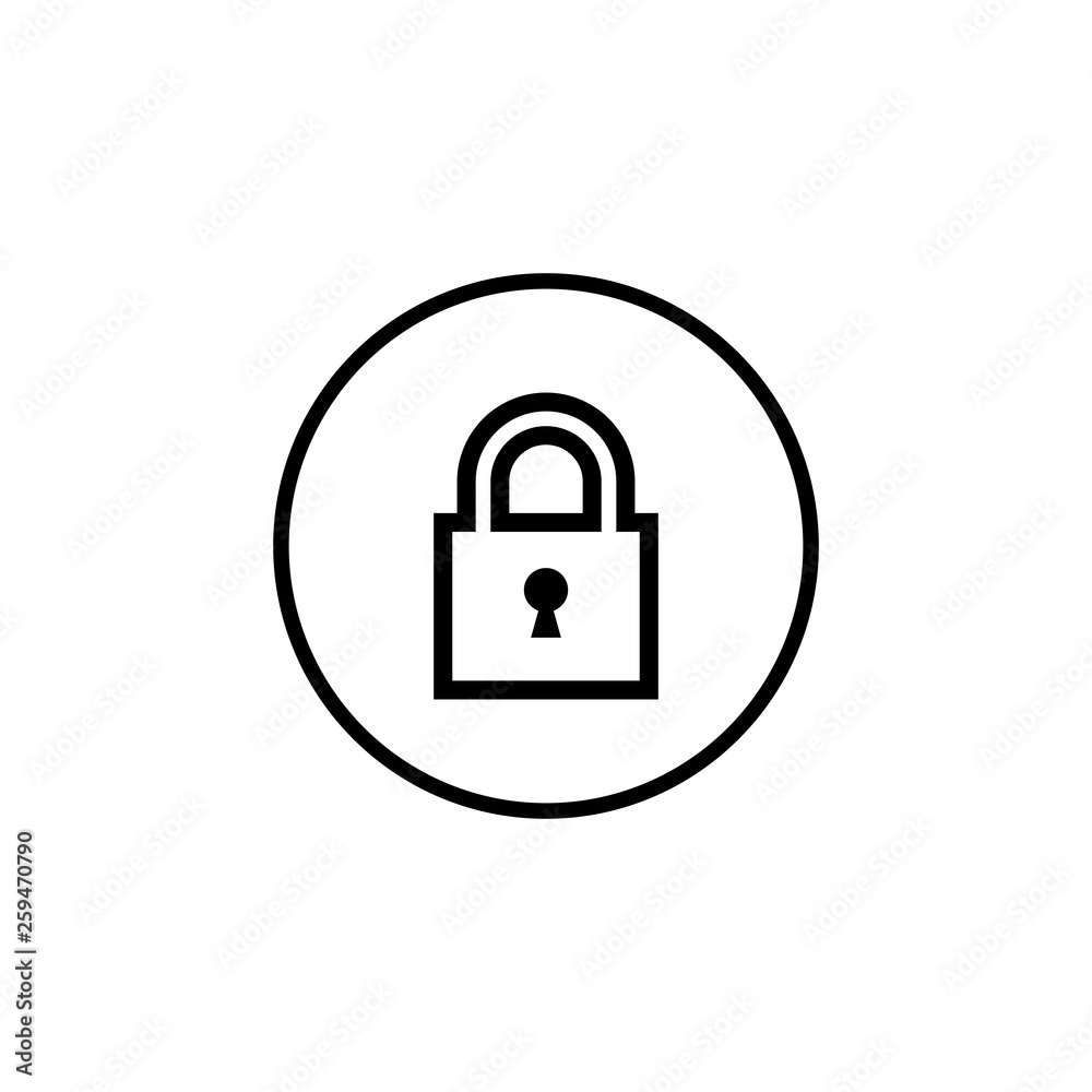 Lock icon vector. Encryption icon. Lock Icon in trendy flat style isolated. Security symbol Lock icon vector. Encryption icon. Lock Icon in trendy flat style isolated. Security symbol