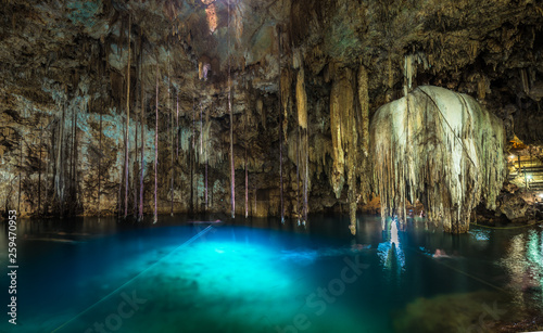 Xkeken cenote near Valladolid  Yucatan  Mexico