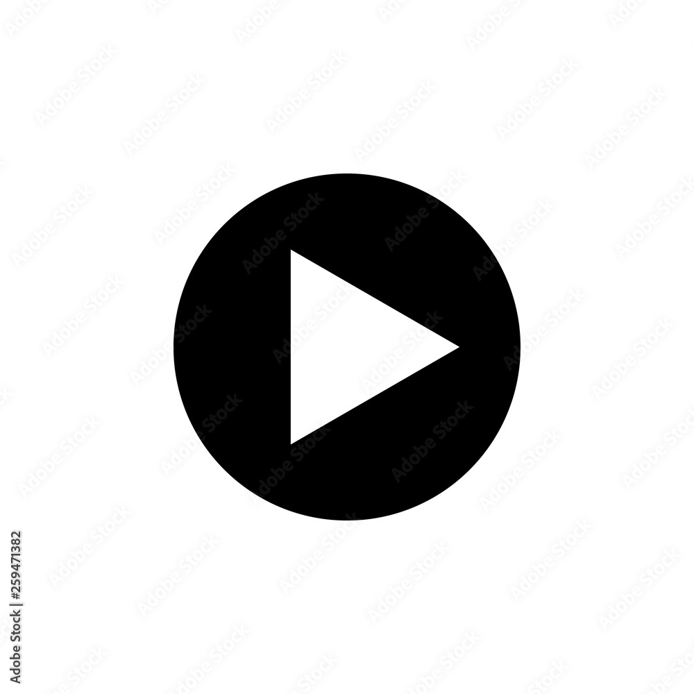play Icon vector. Play button vector icon play Icon vector. Play button vector icon