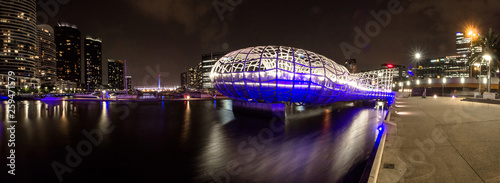 Webb Bridge at night