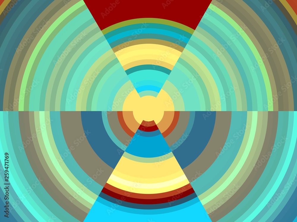 Obraz premium Circular hypnotic sparkling abstract background