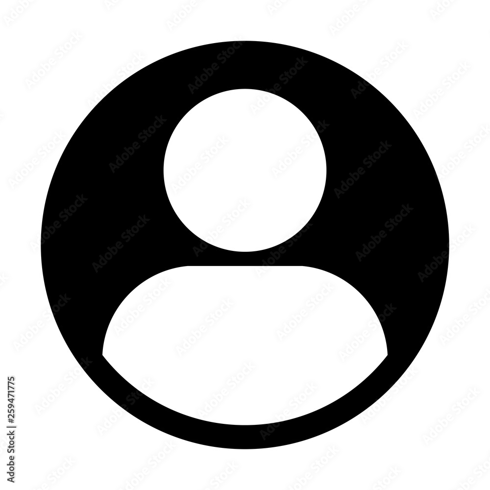 Avatar icon vector male user person profile symbol in flat color glyph pictogram illustration Avatar icon vector male user person profile symbol in flat color glyph pictogram illustration