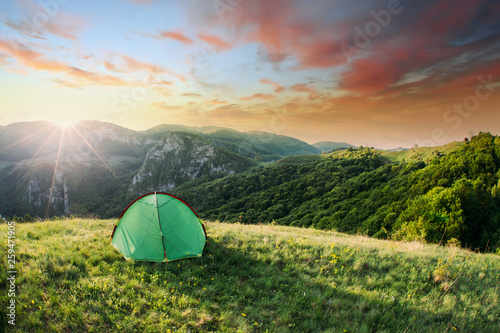 Tent in the nature